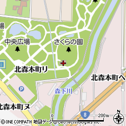 石川県金沢市北森本町チ28周辺の地図