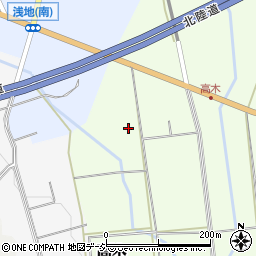 富山県小矢部市高木147周辺の地図