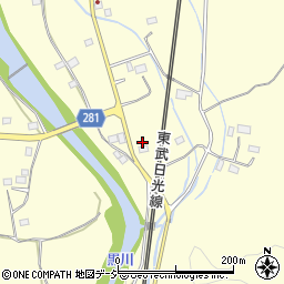 栃木県鹿沼市板荷824周辺の地図