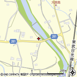 栃木県鹿沼市板荷406周辺の地図