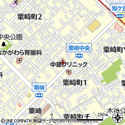 粟崎郵便局　荷物集荷周辺の地図