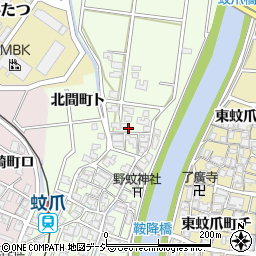 石川県金沢市蚊爪町周辺の地図