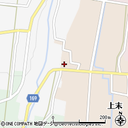 越中瀬戸焼　千寿窯・吉野香岳周辺の地図