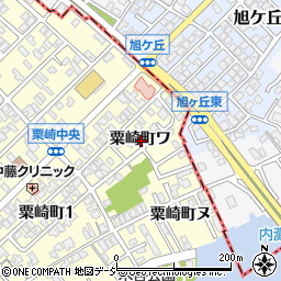 石川県金沢市粟崎町ワ周辺の地図
