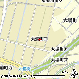 石川県金沢市大浦町ヨ周辺の地図