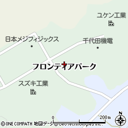 富山県小矢部市フロンティアパーク周辺の地図