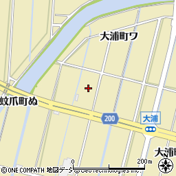 石川県金沢市大浦町ワ周辺の地図