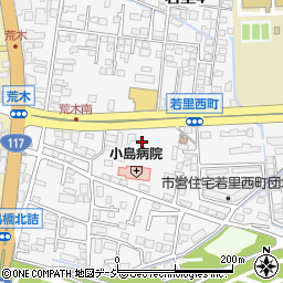 長野県長野市若里西町周辺の地図