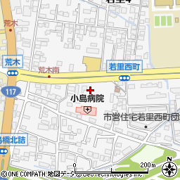 長野県長野市若里西町周辺の地図