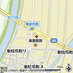 石川県金沢市東蚊爪町周辺の地図