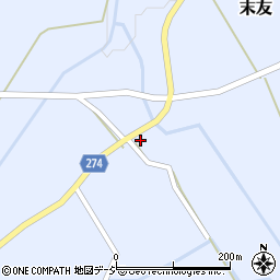 富山県小矢部市末友553周辺の地図