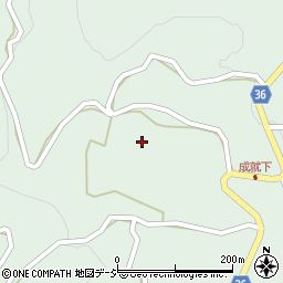 小川村　成就浄水場周辺の地図