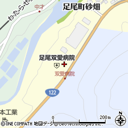 栃木県日光市足尾町砂畑10周辺の地図