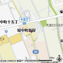 富山県富山市婦中町上新屋周辺の地図