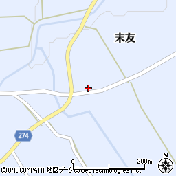 富山県小矢部市末友362周辺の地図