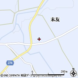 富山県小矢部市末友365周辺の地図