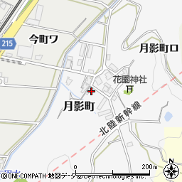 石川県金沢市月影町月周辺の地図