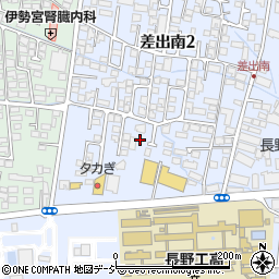 長野県長野市差出南2丁目23周辺の地図