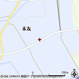 富山県小矢部市末友388周辺の地図