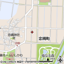 石川県金沢市忠縄町周辺の地図