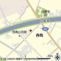 富山県小矢部市西島102周辺の地図