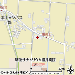 富山県砺波市矢木438-1周辺の地図