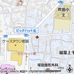 長野県長野市稲葉23周辺の地図