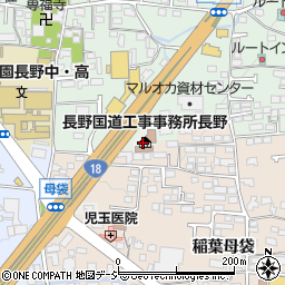 長野県長野市稲葉周辺の地図