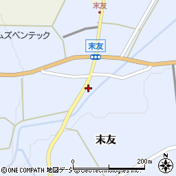 富山県小矢部市末友81周辺の地図