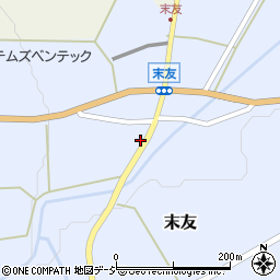 富山県小矢部市末友93周辺の地図