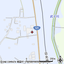 栃木県日光市小倉800周辺の地図