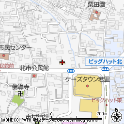 セブンイレブン長野若里店周辺の地図