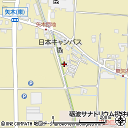 富山県砺波市矢木424周辺の地図