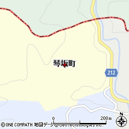 石川県金沢市琴坂町周辺の地図