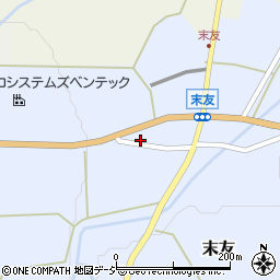 富山県小矢部市末友114周辺の地図