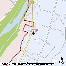 糸井河原周辺の地図