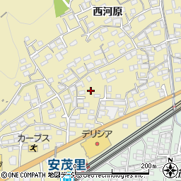 長野県長野市安茂里西河原周辺の地図