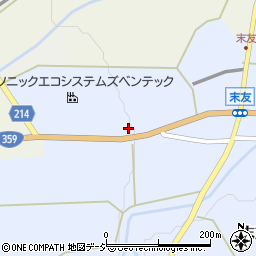 富山県小矢部市末友8周辺の地図
