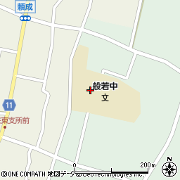 砺波市立般若中学校周辺の地図