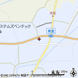 富山県小矢部市末友104-1周辺の地図