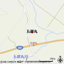 富山県小矢部市五郎丸周辺の地図