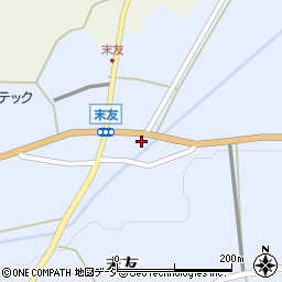 富山県小矢部市末友75周辺の地図