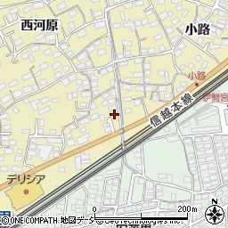 長野県長野市安茂里1493-7周辺の地図