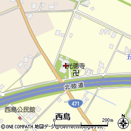 富山県小矢部市西島45周辺の地図