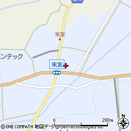 富山県小矢部市末友35周辺の地図