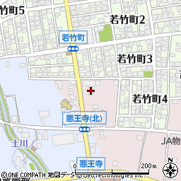 ローソンプラス富山若竹店周辺の地図