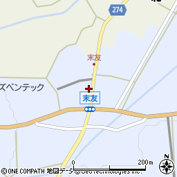 富山県小矢部市末友32周辺の地図