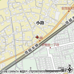 長野県長野市安茂里1458周辺の地図