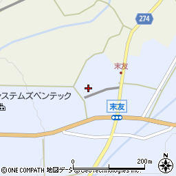 富山県小矢部市末友26周辺の地図