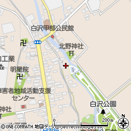 栃木県宇都宮市白沢町周辺の地図
